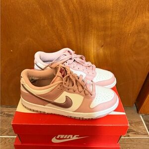 Valentines edition Nike Blush and White Low-Tops